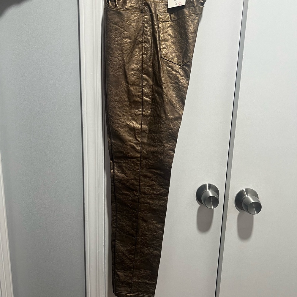 Cache Metallic Skinny Pants - Picture 1 of 2